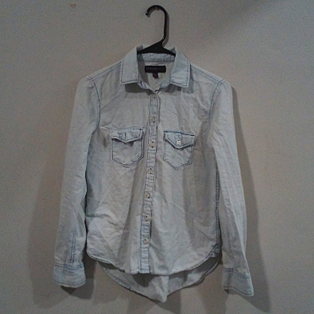 Aeropostale Long Sleeve Cotton Button Up, XS